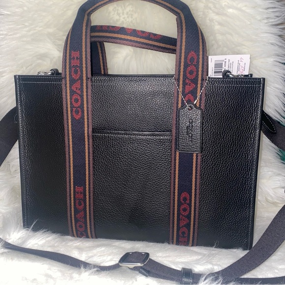 Coach Handbags - Coach Smith tote with crossbody strap New with tags Black
